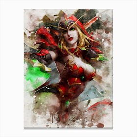 Valeera Sanguina World Of Warcraft Canvas Print