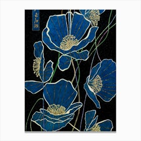 Blue Poppies Canvas Print