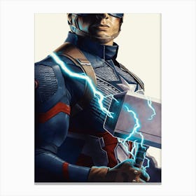 Captain America Movie And FIlm 1 Canvas Print