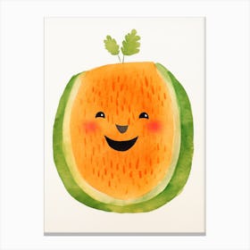 Friendly Kids Cantaloupe 1 Canvas Print