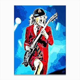 angus young ac dc band music 5 Canvas Print