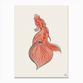 Goldfish With Orange Tones Canvas Print