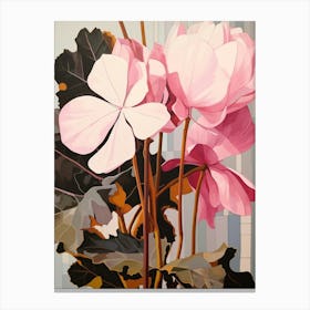 Flower Illustration Cyclamen 4 Canvas Print