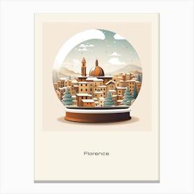 Florence Italy 2 Snowglobe Poster Canvas Print