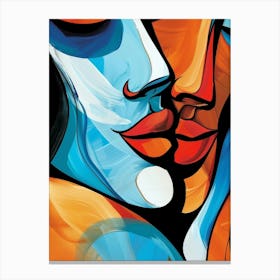 Kissing Couple 10 Canvas Print