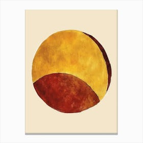 Yellow And Red Circle Canvas Print