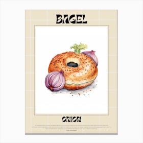 Onion Bagel 1 Canvas Print