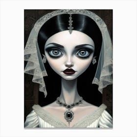 Gothic Bride Canvas Print