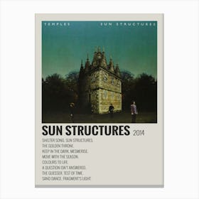 Sun Structures 2014 Poster 1 Canvas Print