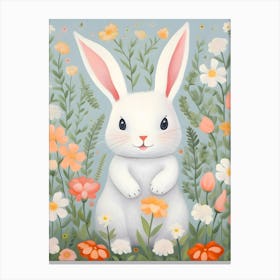 Bunny In Flowers 1 Canvas Print