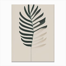 Fan Fern Simplicity Canvas Print