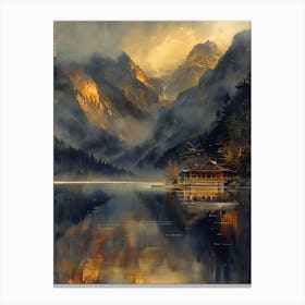 Lake In The Mountains 1 Canvas Print