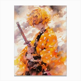 Zenitsu Agatsuma Canvas Print