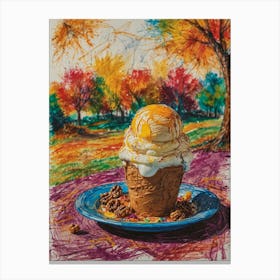 Ice Cream Cone 64 Canvas Print