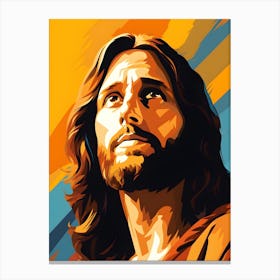 Jesus Christ Pop Art Canvas Print