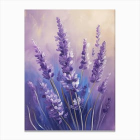 Lavender Plant Watercolor Painting 1 Canvas Print