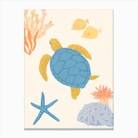 Sea Turtle Wall Art Canvas Print