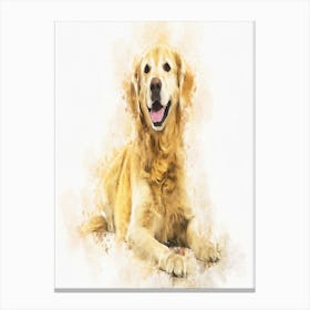 Golden Retriever Dog 4 Canvas Print