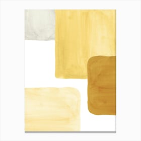 Mustard tone color blocks Canvas Print