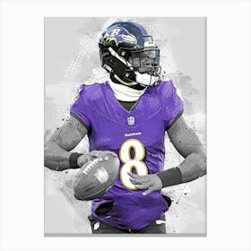 Lamar Jackson Baltimore Ravens Canvas Print