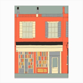 Manchester The Book Nook Pastel Colours 3 Canvas Print