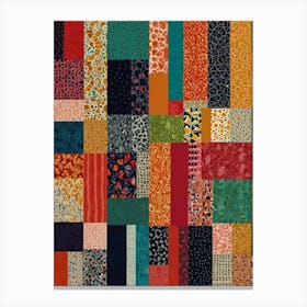 Patchwork Quilt 1 Canvas Print