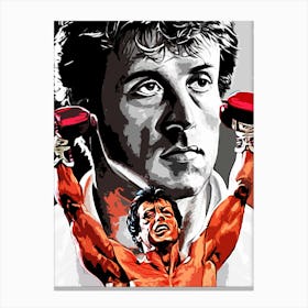 Rocky boxing movie 1 Canvas Print