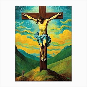 Jesus On The Cross 6 Canvas Print
