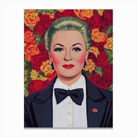 Claire Trevor Illustration Movies Canvas Print