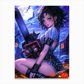 Chainsaw Girl Canvas Print