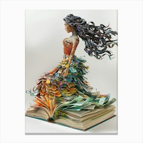 Book Sculpture 2 Canvas Print