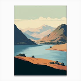 The Lake Districts Ullswater Way England 1 Hiking Trail Landscape Canvas Print