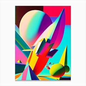 Spacecraft Abstract Modern Pop Space Canvas Print