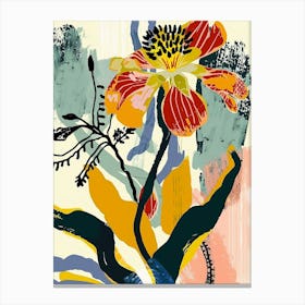 Colourful Flower Illustration Buttercup 1 Canvas Print