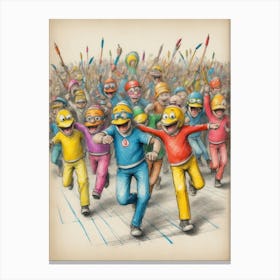 Simpsons Canvas Print