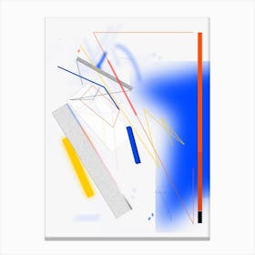 Abstract Mobile Yellow Blue Red White Canvas Print