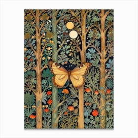 William Morris Butterfly In The Woods 2 Canvas Print