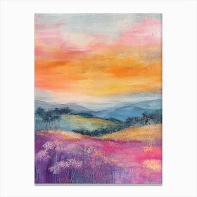 Sunset Landscape Canvas Print