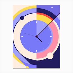 Abstract Clock Canvas Print