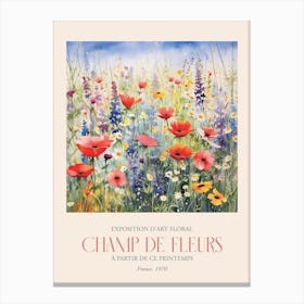 Champ De Fleurs, Floral Art Exhibition 15 Canvas Print