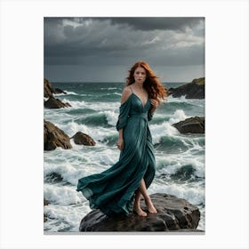 Scotland Stormy Sea Canvas Print