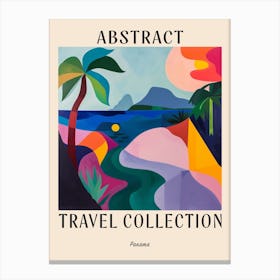 Abstract Travel Collection Poster Panama 4 Canvas Print