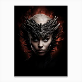 Fiery Gaze Of The Inferno Queen Canvas Print