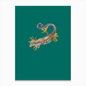 Green Lizard Canvas Print