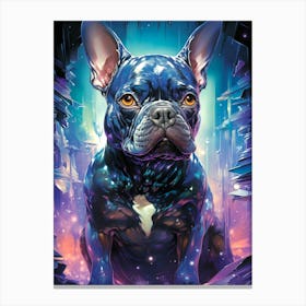 Dog In Space Canvas Print