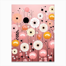 Daisy Field Flowers Canvas Print