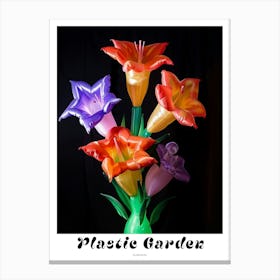 Bright Inflatable Flowers Poster Gladiolus 2 Canvas Print