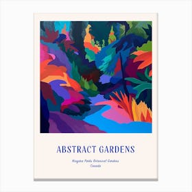 Colourful Gardens Niagara Parks Botanical Gardens Canada 3 Blue Poster Canvas Print