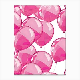 Pink Balloons Canvas Print