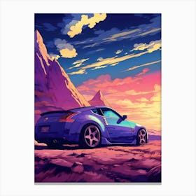 Nissan 350z 370z Ghibli Style Canvas Print